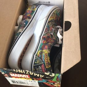 Marvel Vans shoes. Size 12 boys & fiesty girls